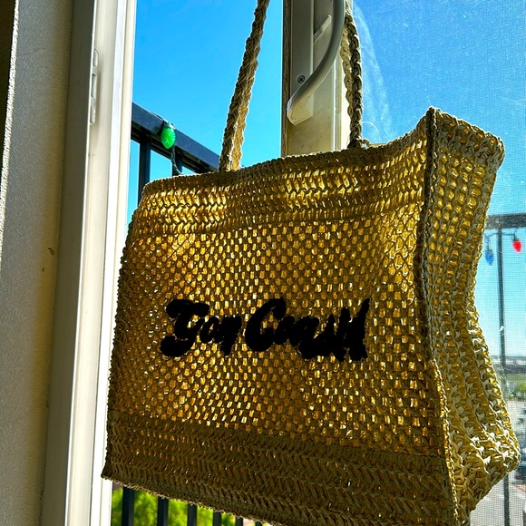 Target Handbags - BRAND NEW CROCHET LIGHT CREAM TOTE W/TAGS GREAT SIZE FOR TOWEL AND EXTRA STUFF